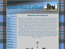 Tablet Screenshot of clanmaclellan.net